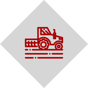 Icône de tracteur agricole assuré